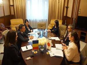 Ion Stefan si ambasadorul Japoniei