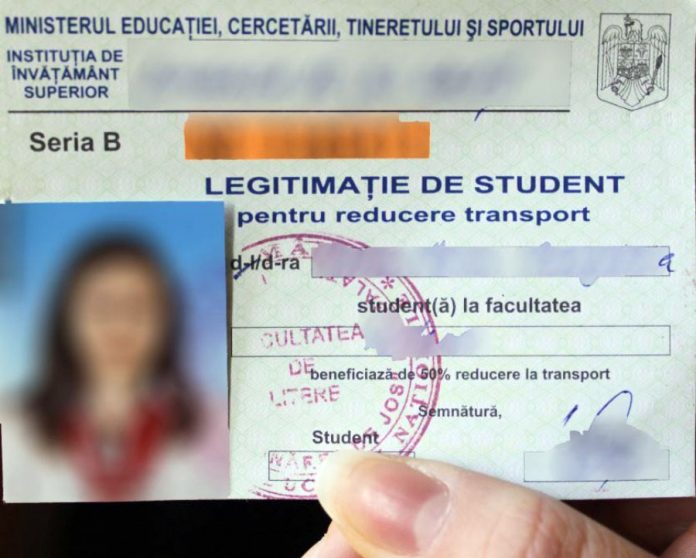legitimatie cfr student