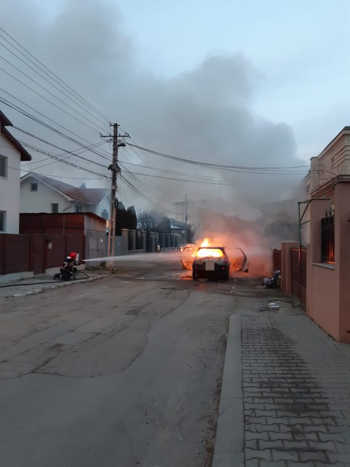 masina incendiu