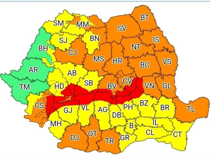 avertizare vant