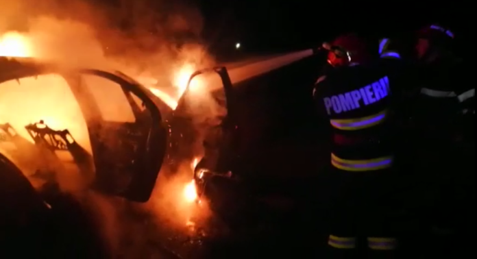 incendiu masina