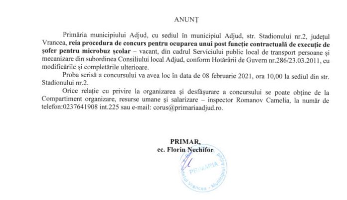 anunt adjud