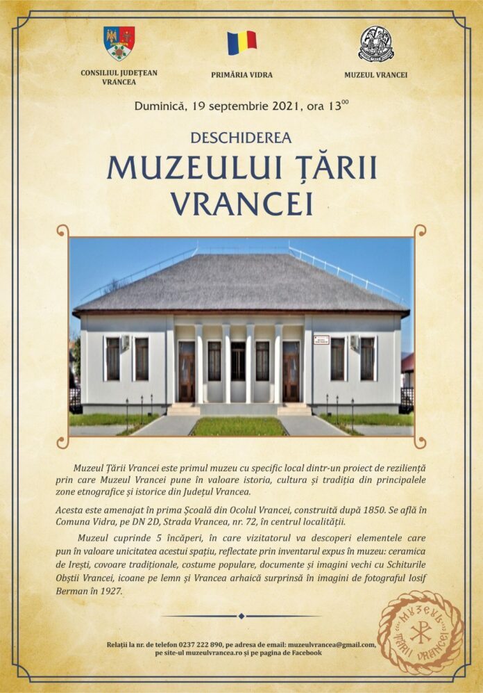 Afis Muzeul Tarii Vrancei