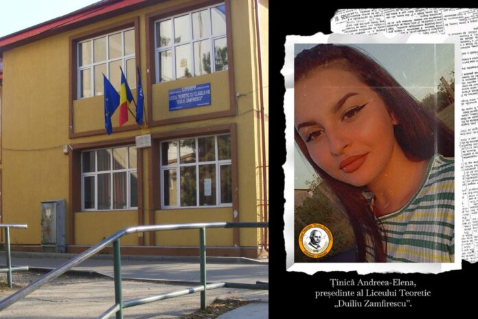 Andreea Elena Ținică, președintele liceului