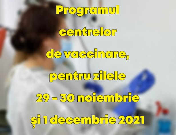 program centre vaccinare