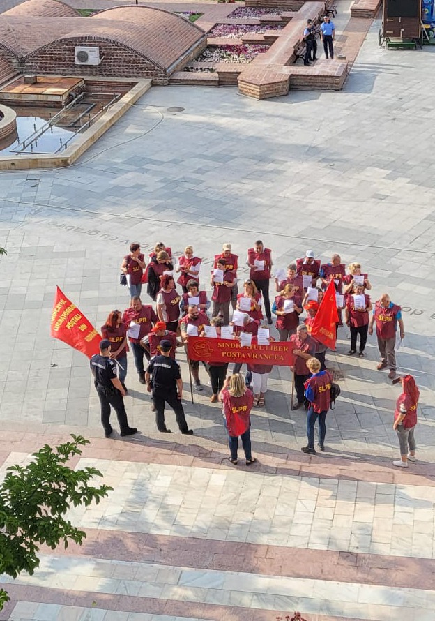 Postasi protest Posta salarii
