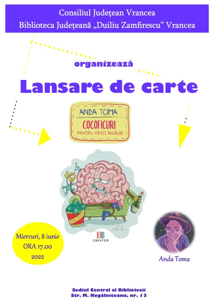 afis lansare carte anda toma