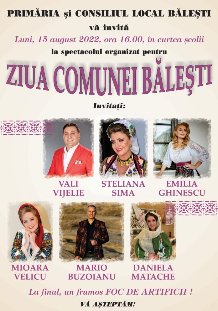 afis ziua comunei balesti