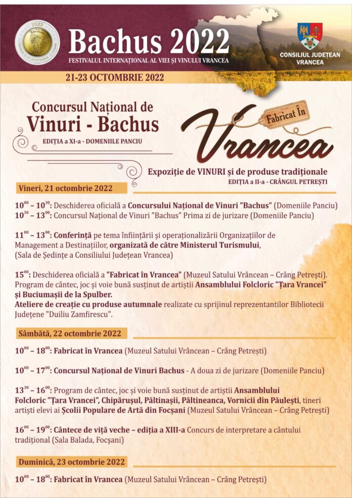 afis Festivalul viei si vinului