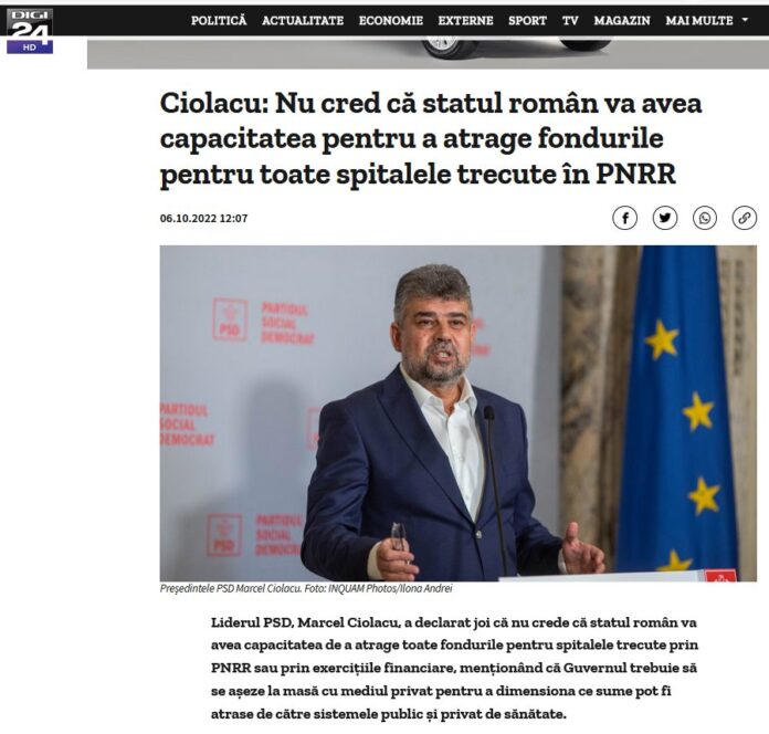 ciolacu spital