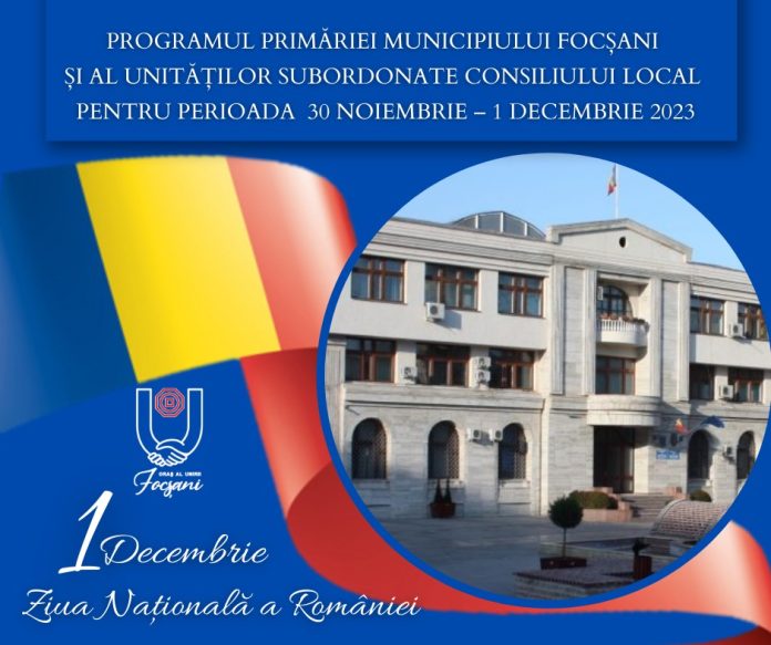 Program 1 decembrie 2023 primarie