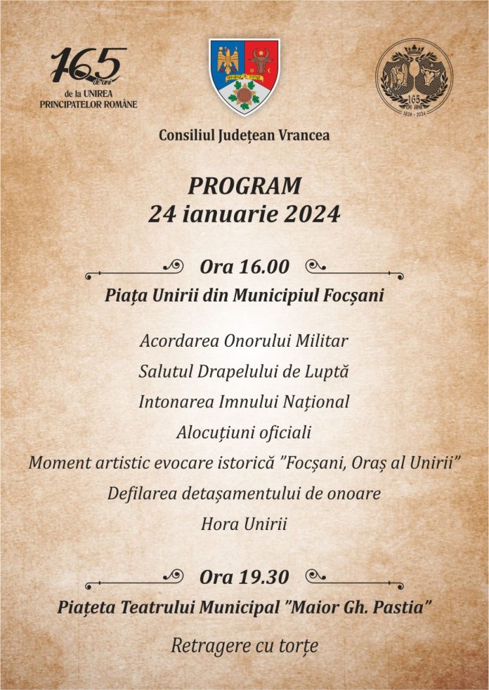 24 ianuarie 2024 program
