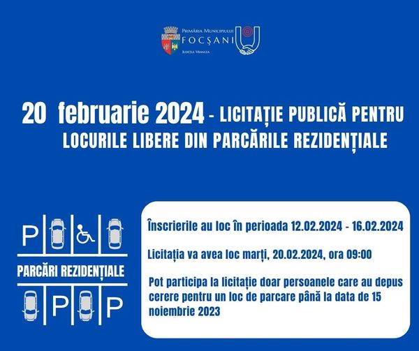 licitatie parcari