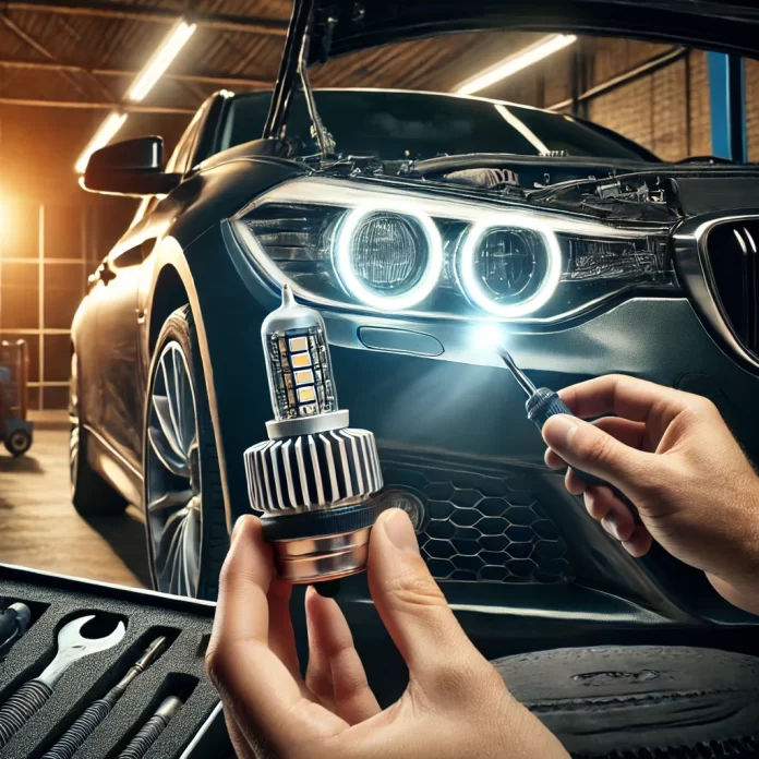 Bec filament inlocuit cu LED auto