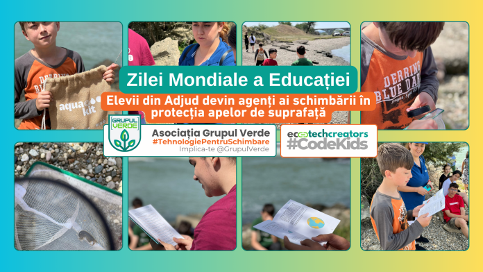 Proiectul AquaKit – Elevii din Adjud devin agenți ai schimbării în protecția apelor de suprafață