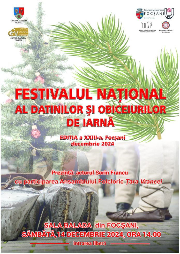 afis festival Datini si Obiceiuri de iarna 2024