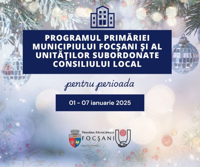 program1-7 ianuarie