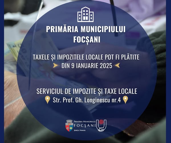 primaria focsani taxe
