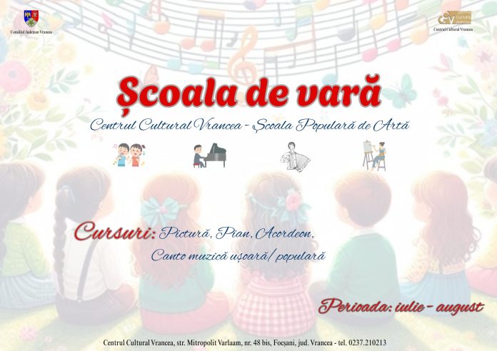 Afiș Școala de Vară 2025