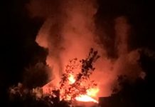 Incendiu puternic în Vizantea Răzăsească: o casă a fost cuprinsă de flăcări în miez de noapte