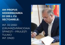 CJ Vrancea pregătește modernizarea drumului județean 205L. Proiectul va fi depus pentru finanțare europeană