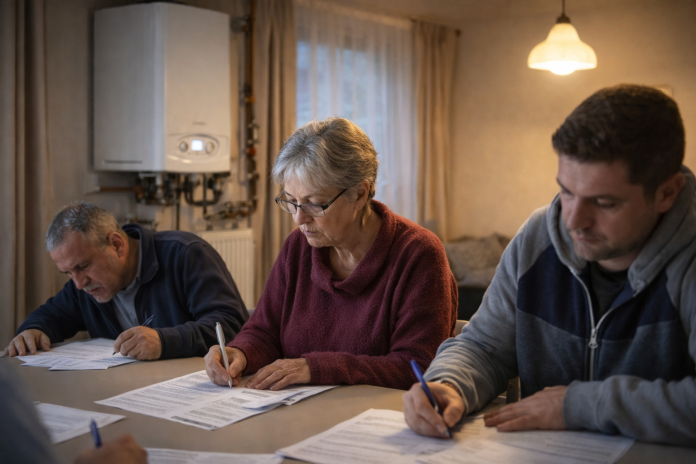 Persoane cu formulare ajutorare gaz si electricitate