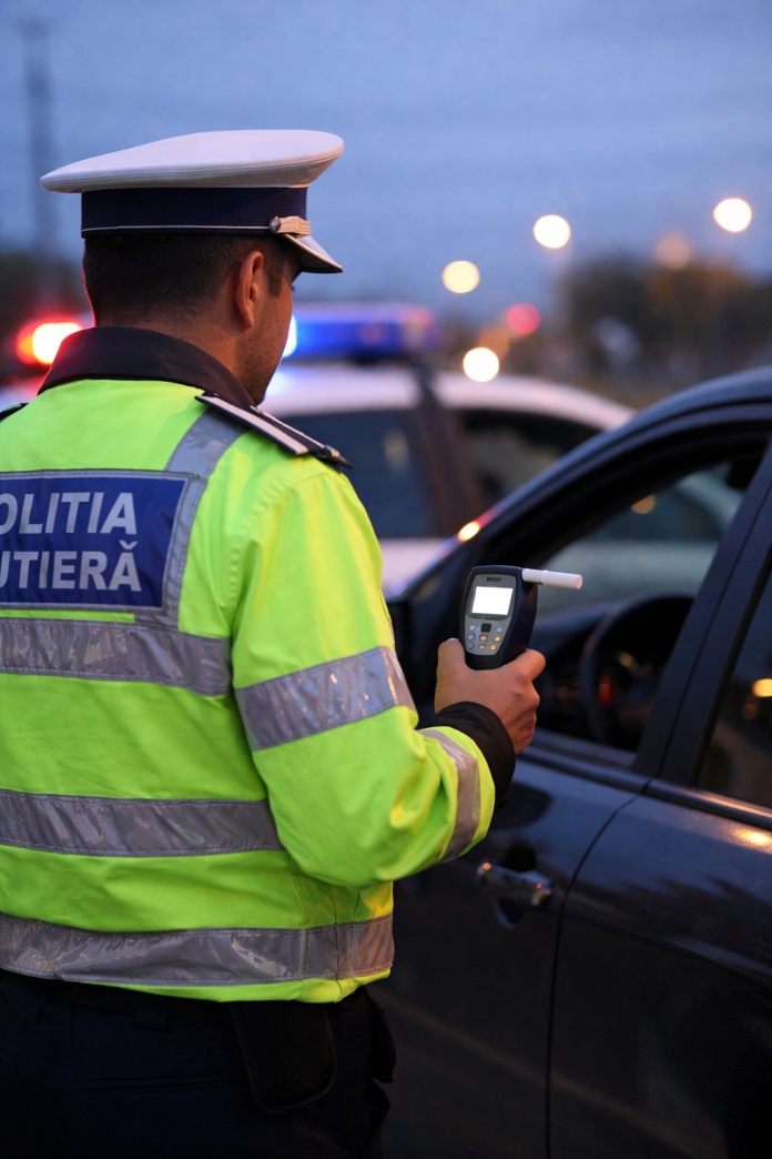 Politia rutiera cu aparat etilotest