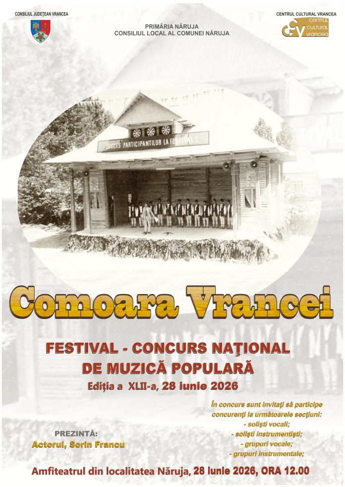 Afiș Comoara Vrancei 2026