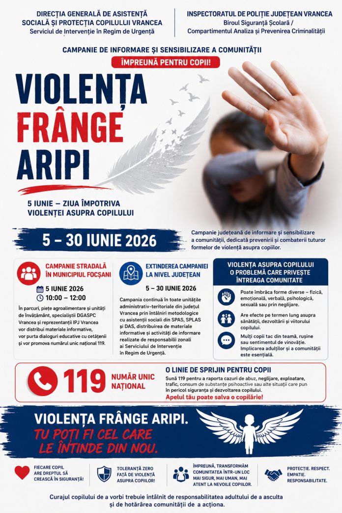 Afis Violența Frânge Aripi