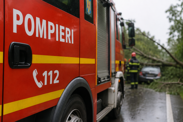pompieri copaci rupti
