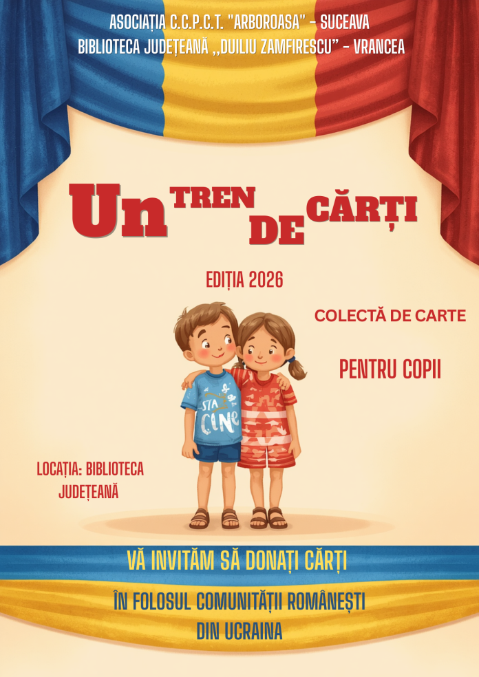 Poster Un tren de cărți 2026 Vrancea