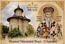Hramul Mănăstirii Brazi, prăznuit pe 22 septembrie. Pelerinii se vor putea închina la un fragment din Sfânta Cruce