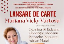 Scriitoarea Mariana Vicky Vârtosu își lansează noul volum la Muzeul Vrancei