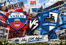 CSM Adjud întâlnește liderul CSM Vaslui în derby-ul etapei din Liga a III-a