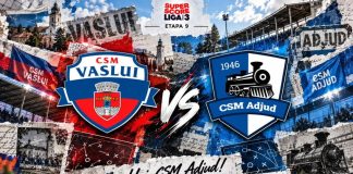 CSM Adjud întâlnește liderul CSM Vaslui în derby-ul etapei din Liga a III-a