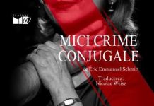 Spectacolul „Mici crime conjugale” de la Focșani, amânat pentru 9 decembrie