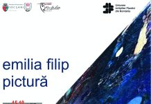Pictorița Emilia Filip își prezintă lucrările la Focșani, în cadrul unei expoziții personale