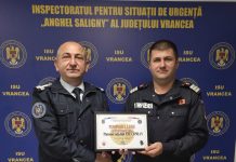 Ciprian Ene, de la Secția de Pompieri Vidra, desemnat „Pompierul lunii septembrie”