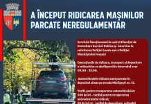A început ridicarea mașinilor parcate neregulamentar în Focșani. Recuperarea costă 500 de lei