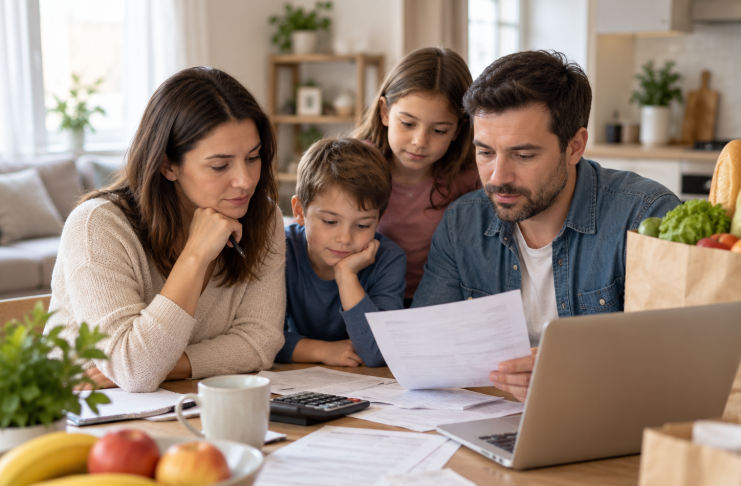 O familie cu doi copii are nevoie de 11.668 de lei pe lună pentru un trai minim decent în România
