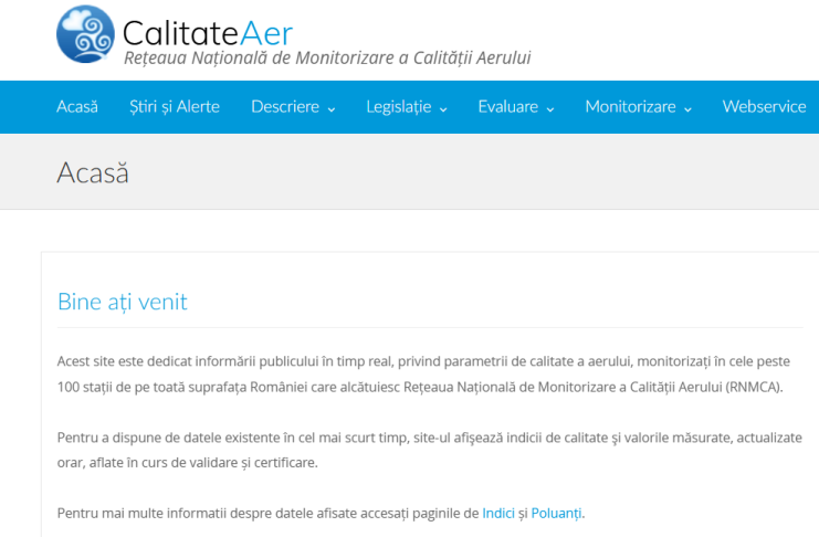 Vrâncenii pot verifica din oră în oră nivelul poluării aerului