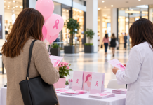 Evenimentul „10 minute pentru sănătatea sânilor” va avea loc la Focșani Mall, pe 24 și 25 octombrie