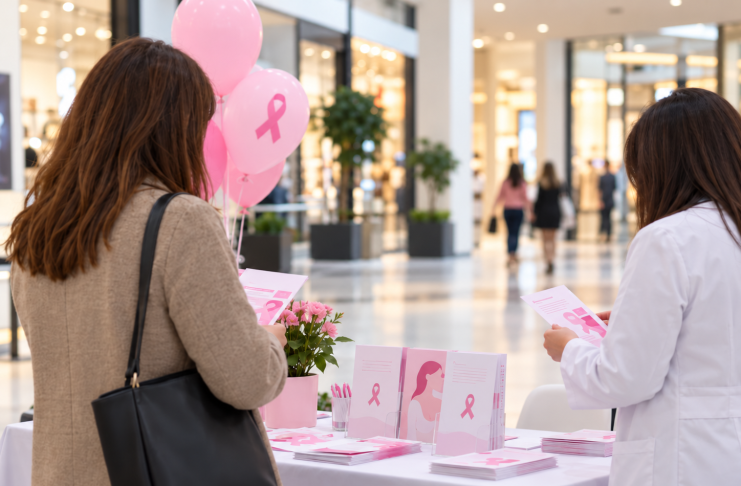 Evenimentul „10 minute pentru sănătatea sânilor” va avea loc la Focșani Mall, pe 24 și 25 octombrie